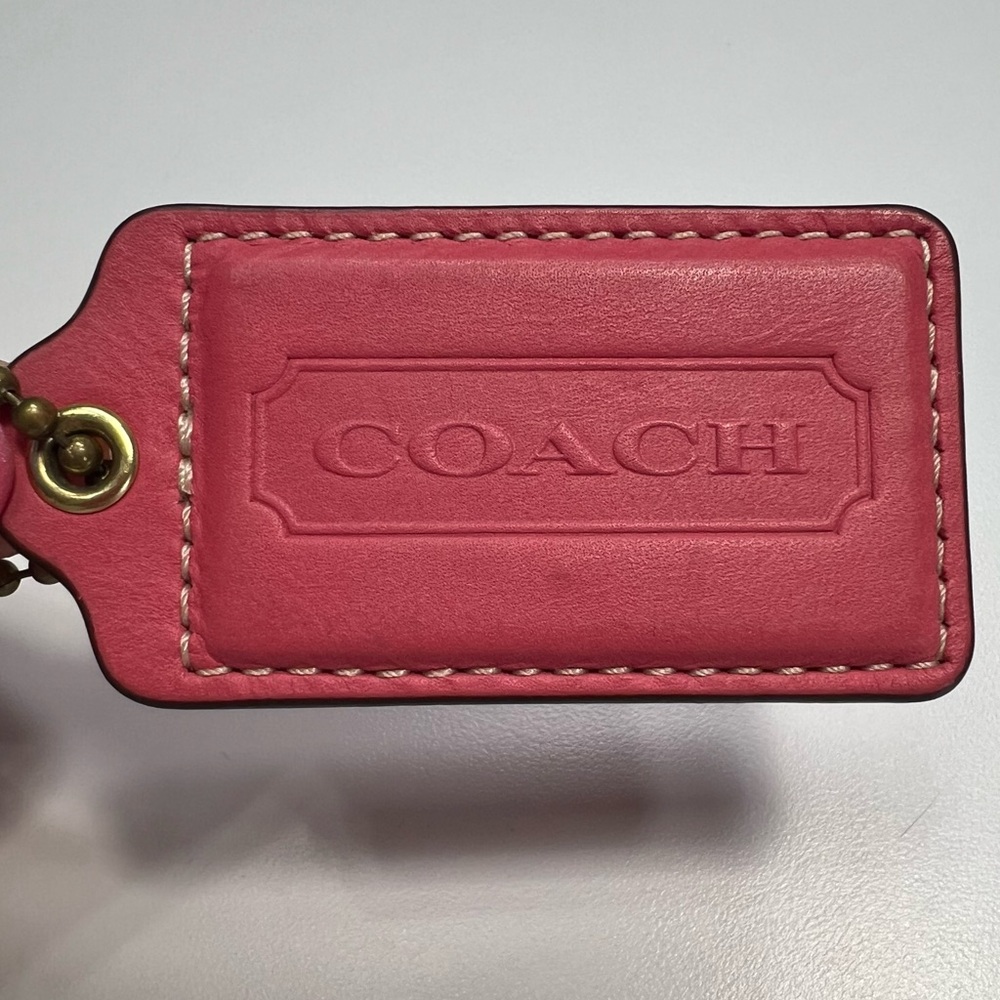 Coach Pink Bag Tag